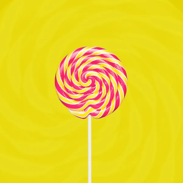 Färgglada spiral lollipop — Stockfoto