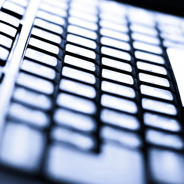 Close-up of typing male hands on keyboard — Stock Photo, Image