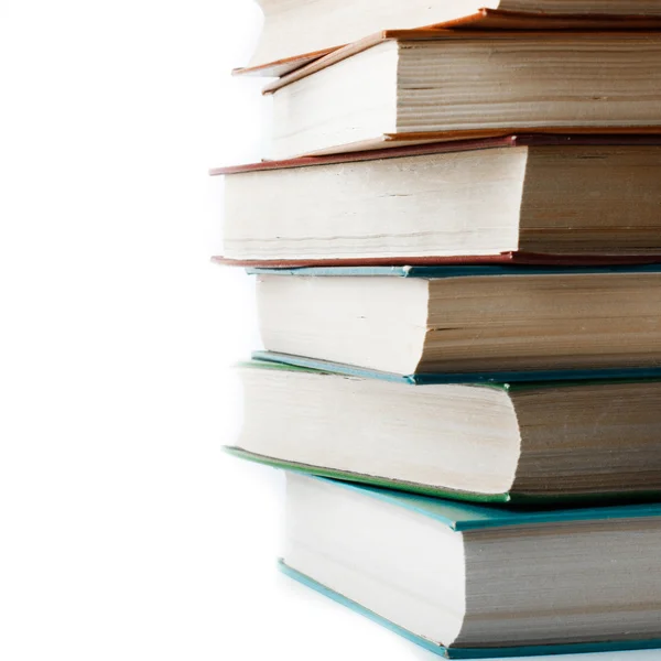 Stack of Old books isolated on white — Stock Photo, Image