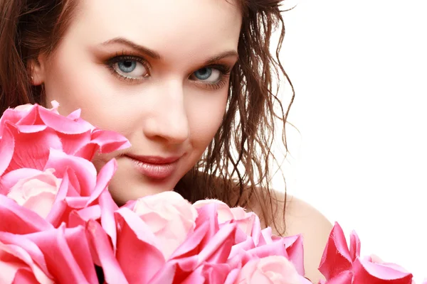 muhteşem güzel bir genç kadının portresi