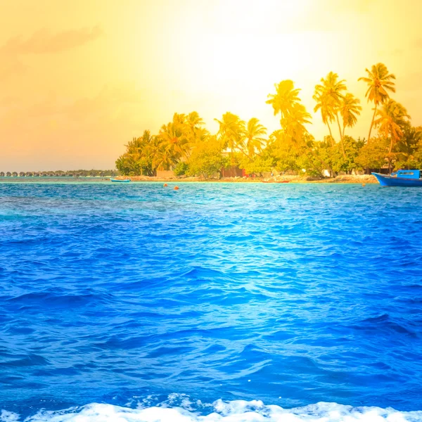 Wody tropikalne morze niebieski — Zdjęcie stockowe