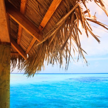 güzel bir plaj iskelesi ile