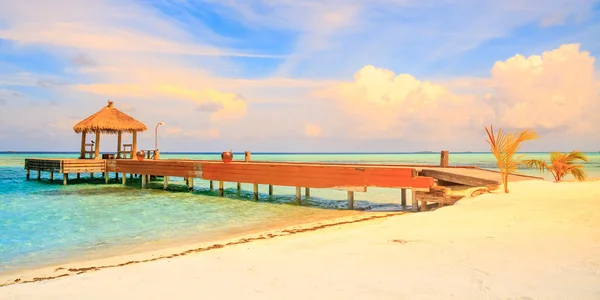 Over water bungalows — Stockfoto