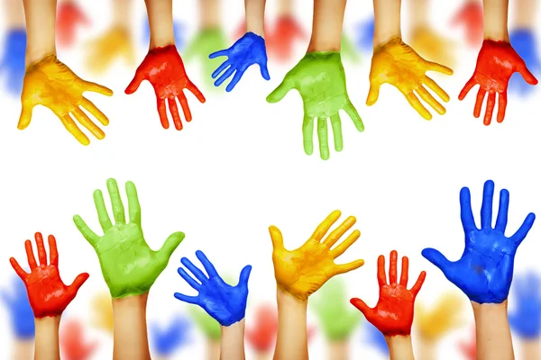 Mâini de diferite culori — Fotografie, imagine de stoc