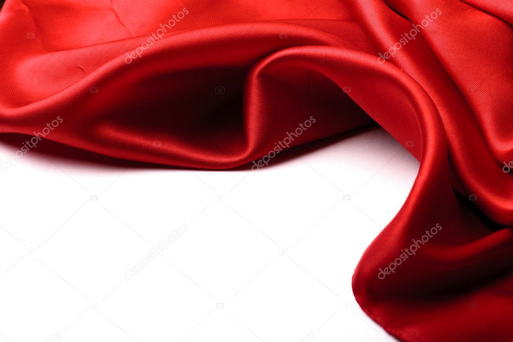 Smooth elegant red silk