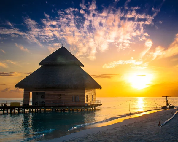 Over water bungalows — Stockfoto