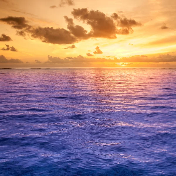 Szaleństwo plaża ocean pejzaż zachód seascape scena — Zdjęcie stockowe