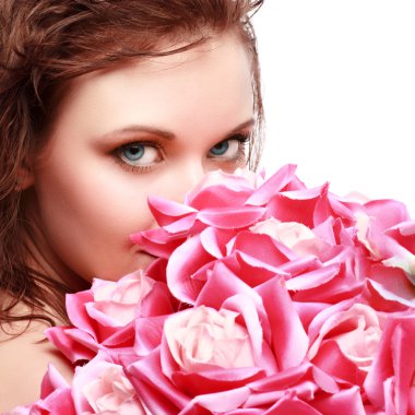 muhteşem güzel bir genç kadının portresi