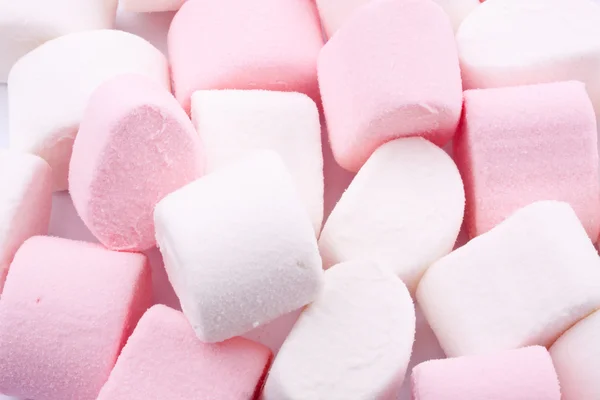 Pink and white marshmallows — Stock Photo, Image