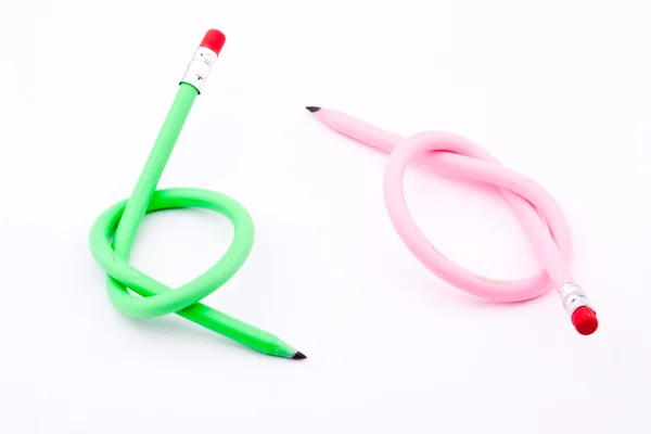 Elastic pencils — Stock Photo, Image