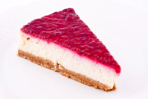 Himbeerkäsekuchen — Stockfoto