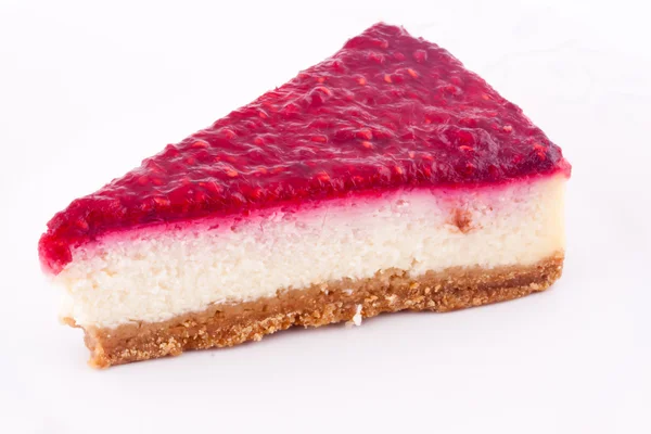 Himbeerkäsekuchen — Stockfoto