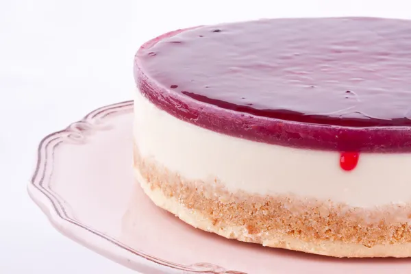 Raspberry cheesecake — Stock Photo, Image