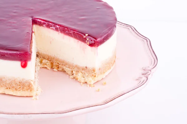 Raspberry cheesecake — Stock Photo, Image