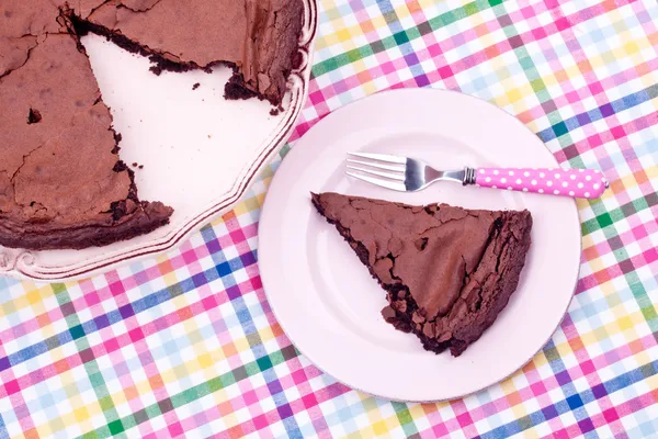 Torta de chocolate — Fotografia de Stock