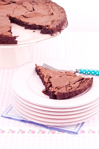 Choklad tårta — Stockfoto