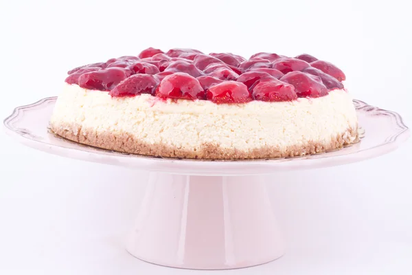 Erdbeerkäsekuchen — Stockfoto