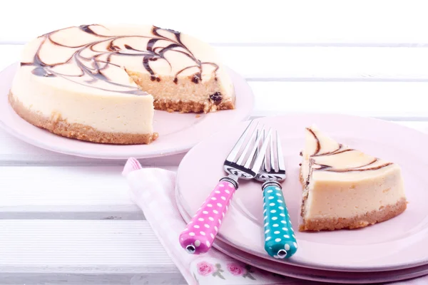 Choklad cheesecake — Stockfoto