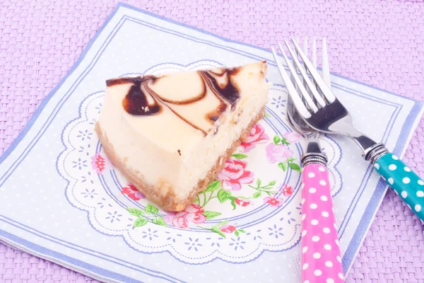 Čokoládový cheesecake — Stock fotografie