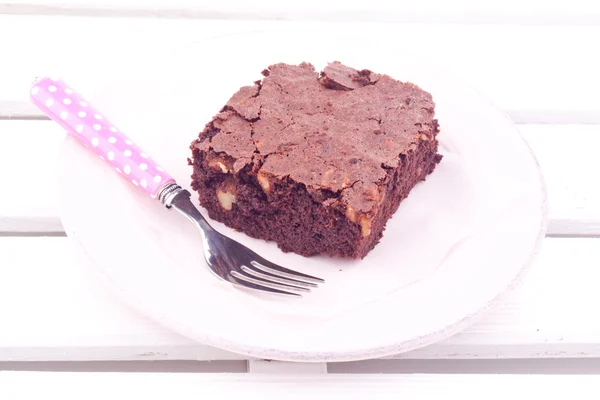 Pastel Brownie — Foto de Stock