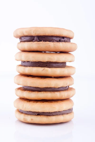 Galletas sándwich con crema de chocolate —  Fotos de Stock