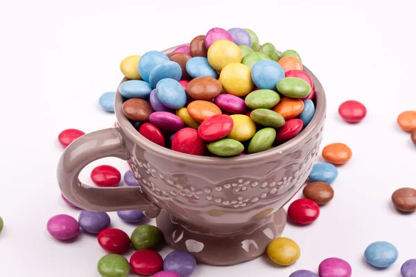 Smarties, chocolate recubierto de azúcar —  Fotos de Stock