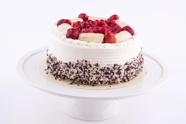 Torta di frutta con crema — Foto Stock