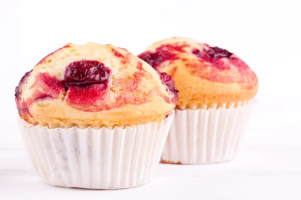 Kirschmuffins — Stockfoto