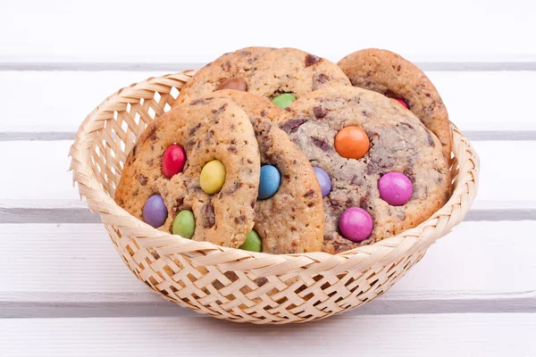Gevrek Çikolata parçalı kurabiye — Stok fotoğraf