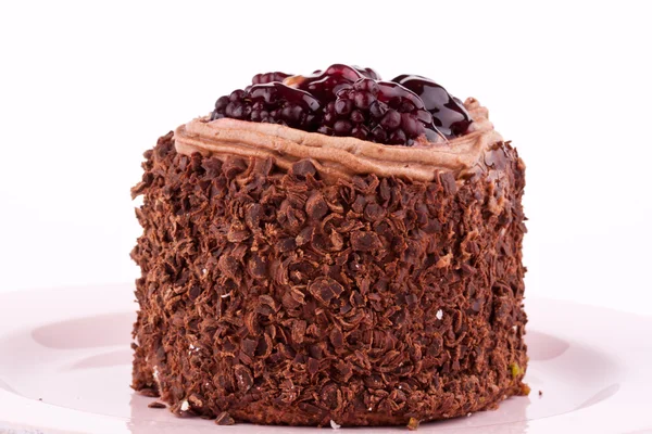 Gâteau aux mûres au chocolat — Photo