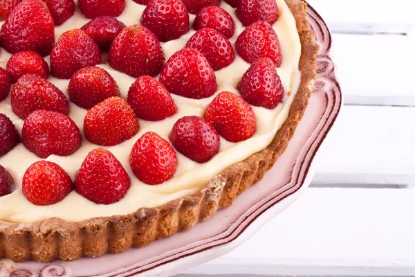 Crostata di fragole — Foto Stock