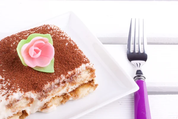 Ciasto tiramisu — Zdjęcie stockowe