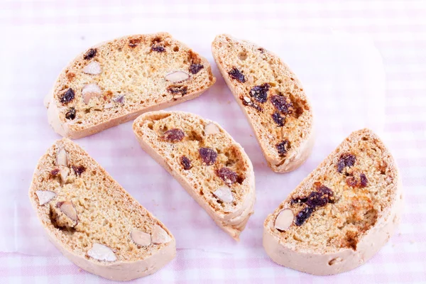 Biscotti with almond — Stock Photo, Image