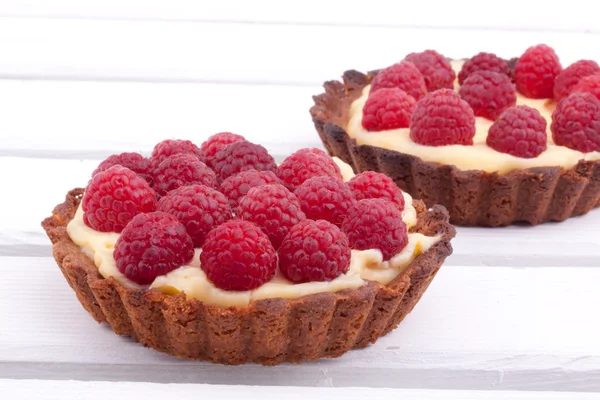 Raspberry mini tart — Stock Photo, Image