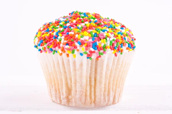 바닐라 컵 케이크 — 스톡 사진