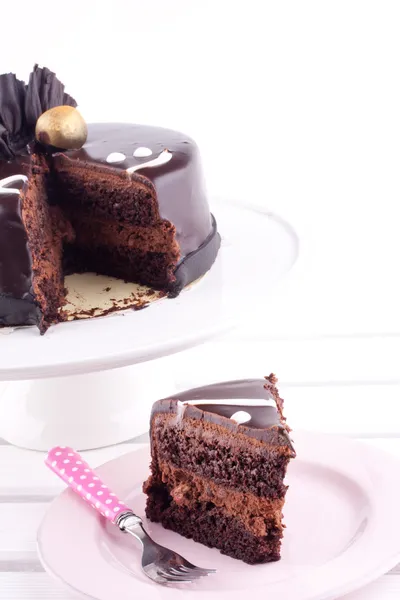 Torta al cioccolato — Foto Stock