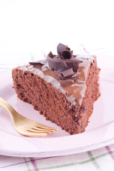 Кусок шоколадного торта — стоковое фото