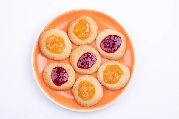 Galletas caseras con mermelada —  Fotos de Stock