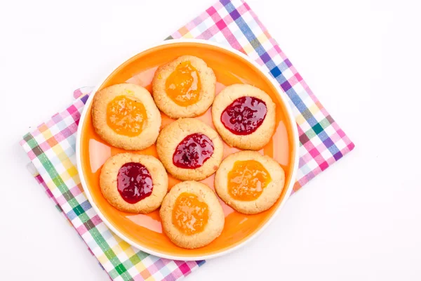 Zelfgemaakte koekjes met marmelade — Stockfoto