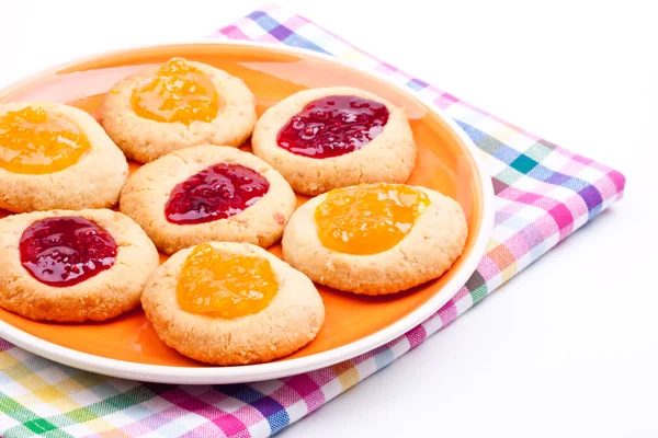 Galletas caseras con mermelada —  Fotos de Stock