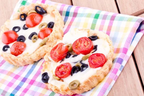 Queso y tarta de oliva — Foto de Stock