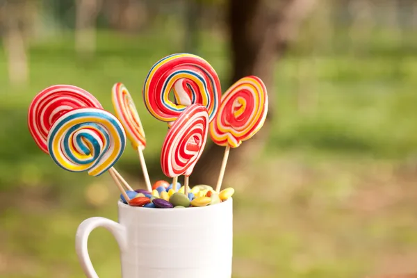 Doces de pirulito — Fotografia de Stock