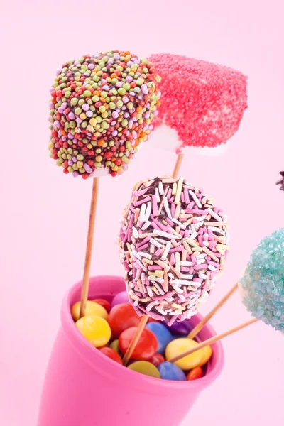 Marshmallow pops — Stock Photo, Image