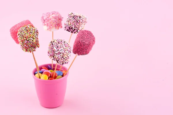 Marshmallow pops — Stock Photo, Image