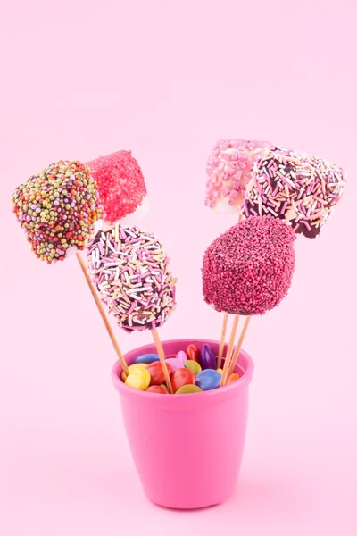Marshmallow pops — Stock Photo, Image