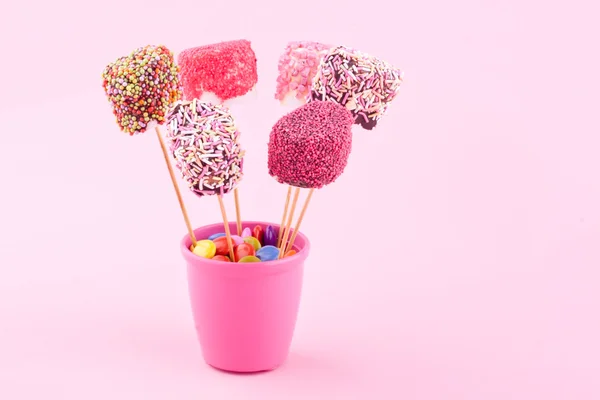 Marshmallow pops — Stock Photo, Image