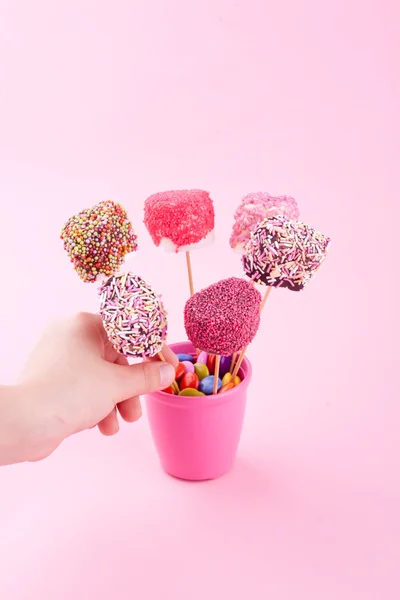Marshmallow pops — Stock Photo, Image