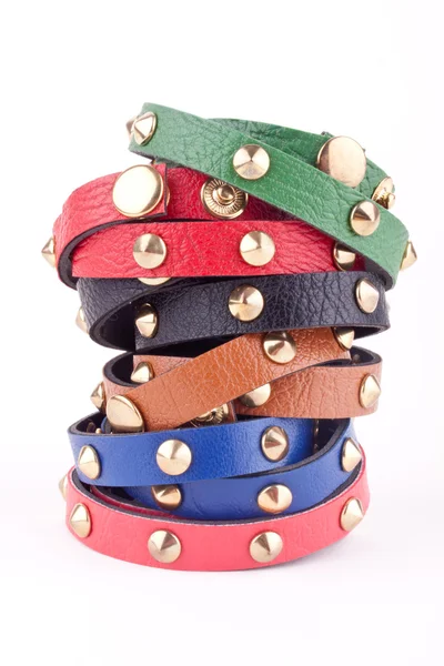 Leather bracelets — Stock Photo, Image