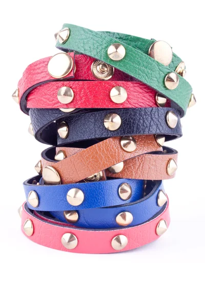 Leather bracelets — Stock Photo, Image