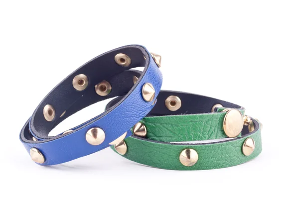 Leather bracelets — Stock Photo, Image